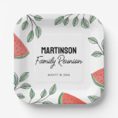 Moderne Wiedersehen Summer Tree Pappteller (Vorderseite)