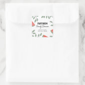 Moderne Wiedersehen Summer Tree Quadratischer Aufkleber (Tasche)