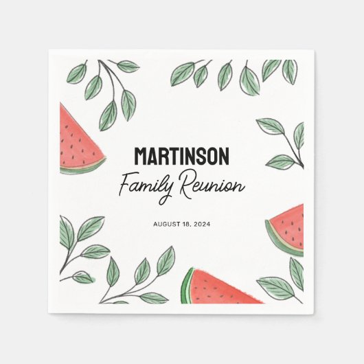 Moderne Wiedersehen Summer Tree Serviette (Vorderseite)