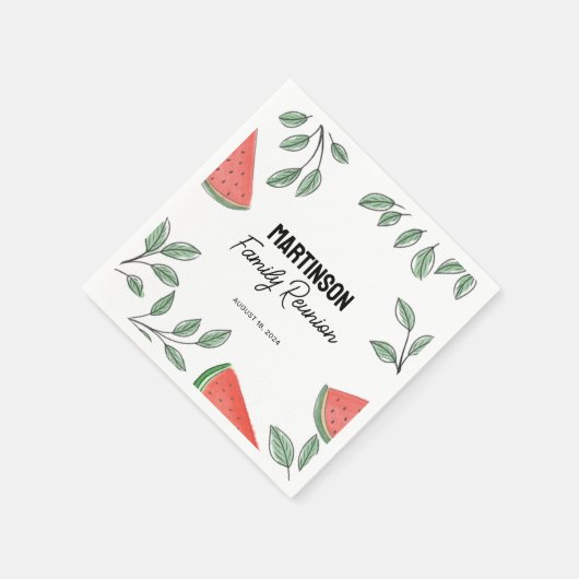 Moderne Wiedersehen Summer Tree Serviette (Ecke)