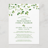 Moderne Wiedersehen Tree Einladung Postkarte (Vorderseite)