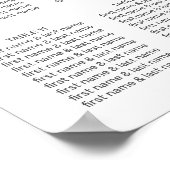 Moderne Wiesen Kraut Blumensitze Poster (Ecke)