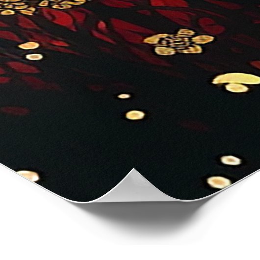 Moderne Wiesen-Wildblume Poster (Ecke)