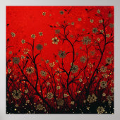 Moderne Wiesen-Wildblume Poster (Vorne)