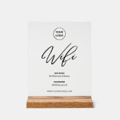 Moderne Wifi-Passwort Netzwerk  Acrylschild (Vorderseite)