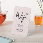 Moderne Wifi-Passwort Netzwerk  Sockelschild (In SItu)