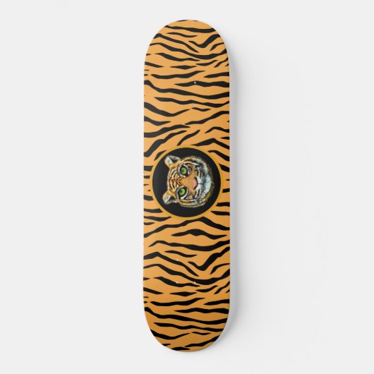 Moderne Wild Tiger Muster Skateboard (Vorderseite)