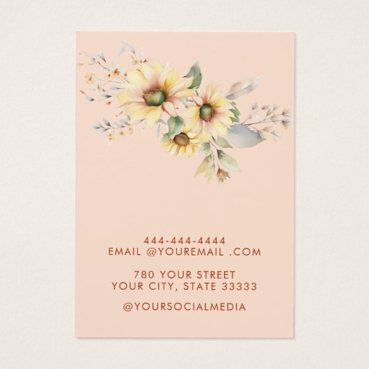 Moderne Wildblume (Rückseite)