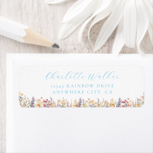 Moderne Wildblume Babydusche (Insitu)