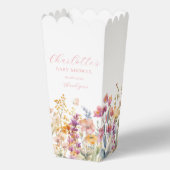 Moderne Wildblume Babydusche Geschenkschachtel (Vorderseite)