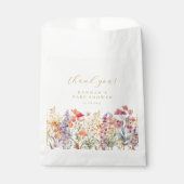 Moderne Wildblume Babydusche Geschenktütchen (Vorderseite)
