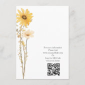 Moderne Wildblume Begleitkarte (Rückseite)