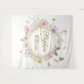 Moderne Wildblume Blumenzeremonie Wandteppich (Vorderseite (Horizontal))