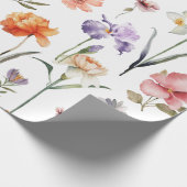 Moderne Wildblume Botanische Flora Geschenkpapier (Ecke)