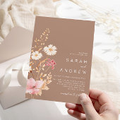 Moderne Wildblume | Botanischer Garten Hochzeit Einladung