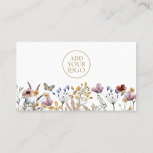 Moderne Wildblume Business Card Visitenkarte