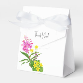 Moderne Wildblume Danke Babydusche Geschenkschachtel