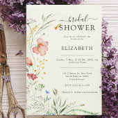 Moderne Wildblume Einladung