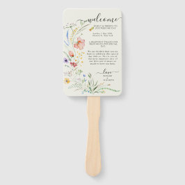 Moderne Wildblume Fächer