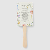 Moderne Wildblume Fächer (Rückseite)