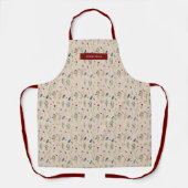 Moderne Wildblume floral Grace Chic Trendy Schürze (Vorderseite)