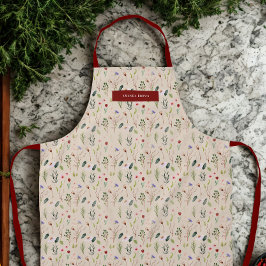 Moderne Wildblume floral Grace Chic Trendy Schürze