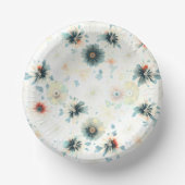 Moderne Wildblume Garden Paper Teller (Vorderseite)