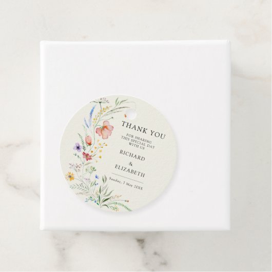 Moderne Wildblume Geschenkanhänger (Beispiel)