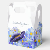 Moderne Wildblume Hochzeit Danke Geschenkschachtel (Geöffnet)