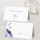 Moderne Wildblume ist geklappt Platzkarte