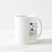 Moderne Wildblume Kaffeetasse (VorderseiteRechts)