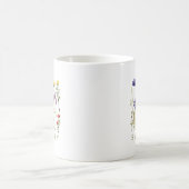 Moderne Wildblume Kaffeetasse (Mittel)