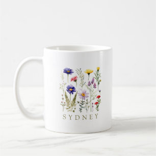 Moderne Wildblume Kaffeetasse