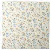 Moderne Wildblume Keramik Tile Fliese (Vorderseite)
