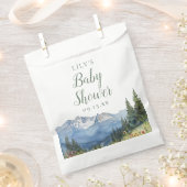 Moderne Wildblume Kinderdusche in Wasserfarbe Geschenktütchen (Ausgeschnitten)