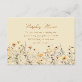 Moderne Wildblume Liebe ist in Blütendusche Begleitkarte