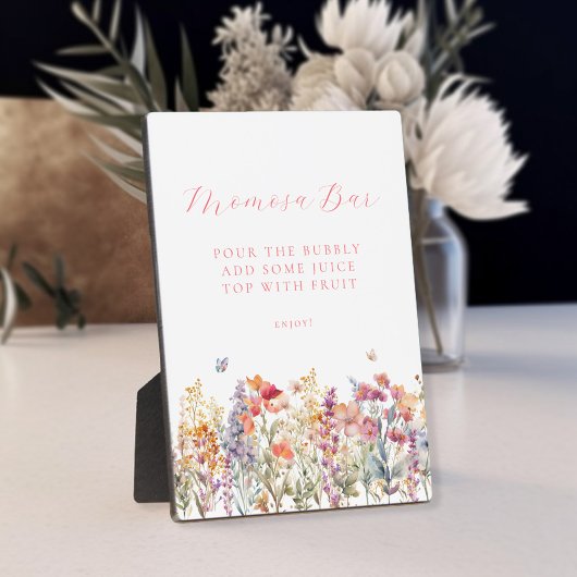 Moderne, Wildblume Momosa Bar Baby Dusche Fotoplatte