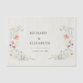 Moderne Wildblume Seidenpapier