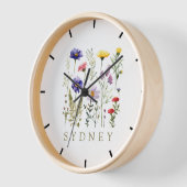 Moderne Wildblume Uhr (Winkel)