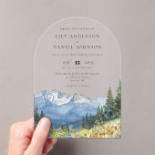 Moderne Wildblume Watercolor Acryleinladungen (Insitu (Handheld))