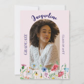 Moderne Wildblumen Abschluss 2025 Arch Foto Einladung (Vorderseite)