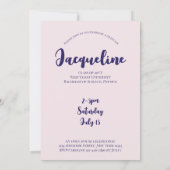 Moderne Wildblumen Abschluss 2025 Arch Foto Einladung (Rückseite)