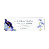 Moderne Wildblumen Blaue Hochzeit (Vorne)