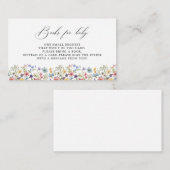 Moderne Wildblumen Blumenbücher für Kinder Begleitkarte (Vorne/Hinten)