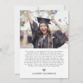 Moderne Wildblumen Blumenstudium Foto Party Dankeskarte (Rückseite)