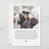 Moderne Wildblumen Blumenstudium Foto Party Dankeskarte (Rückseite)