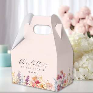 Moderne, Wildblumen-Brautparty Geschenkschachtel