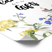 Moderne Wildblumen Duschkarten und Geschenke Unter Poster (Ecke)