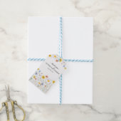 Moderne Wildblumen-Frühlingshochzeit Geschenkanhänger (Mit Garn)