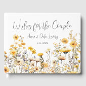 Moderne Wildblumen Gästebuch (Vorderseite)